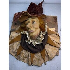 Court Jester Wall Display Decor Collectible Thailand Hat Ceramic Vintage